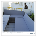 Nautical Stoff Hydro Repellent für Polsterung und Außenmarke - hellgrau